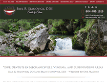 Tablet Screenshot of paulstanovickdds.com